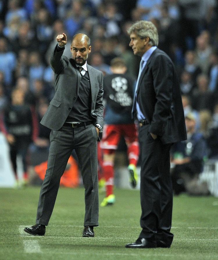 Hyret/fyret. Guardiolas ansættelse i Manchester City har yderligere det krydderi, at Pellegrinis City-mandskab og Guardiolas Bayern München kan mødes i Champions League-finalen. 