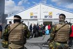 sikkerhed. Belgisk politi øgede sikkerheden efter angrebet på Bruxelles, som kostede 32 mennesker livet. Blandt andet her i Zaventem-lufthavnen. 