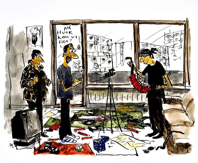 Tegning. Mette Dreyer 