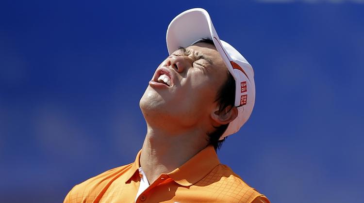 AMBITIØS. Kei Nishikori er blevet skrap på grusbanerne, og søndag vil han forsøge at overrumple gruskongen Rafael Nadal i dennes baghave, Barcelona. 