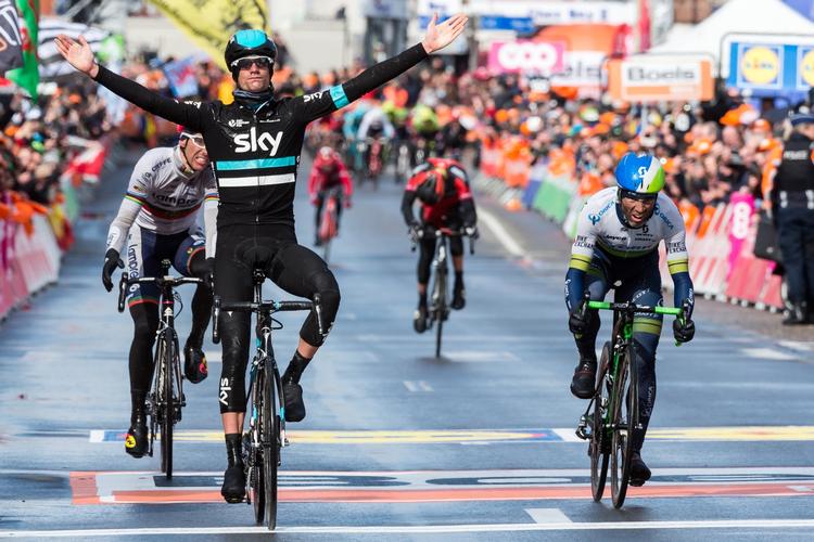 FØRST. Wouter Poels fra team Sky havde flest kræfter, da det for alvor gjaldt det sidste stykke op til stregen. 