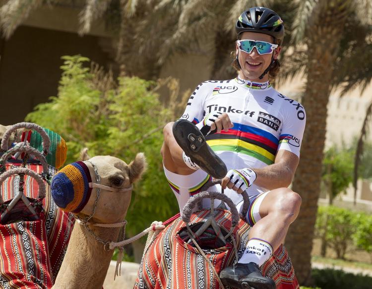 Øverst. Peter Sagan fører den gennemgående sæsonkonkurrence. 