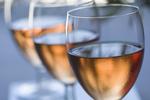 Glasses of Rosé wine