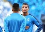 Skadet. Ronaldo må følge med fra lægterne i aften. 