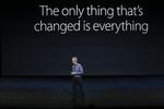selvtillid. Apple har aldrig lidt af mindreværdskomplekser. Her er topchefen, Tim Cook, fotograferet under en præsentation af iPhone 6S og 6S Plus i efteråret. 