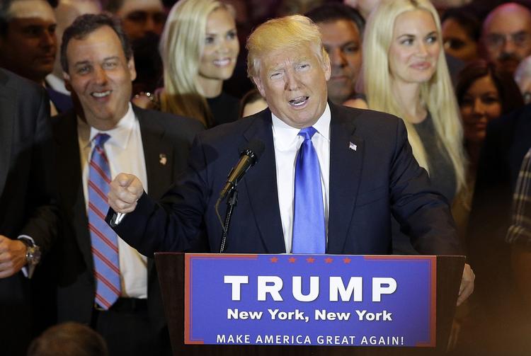 Knockout. Donald Trump hev en bokseanalogi frem for at forklare sit syn på valgkámpen. 