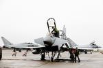 Kampfly. Danmark skal vælge nye kampfly. Her er det flyet Eurofighter 