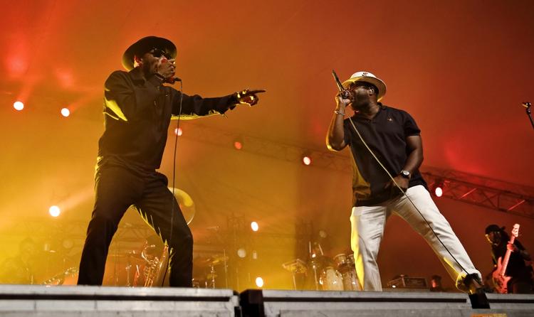 Rødderne. Vanguard har både booket hiphopkunstnere fra 70'erne til 10'erne. The Roots lukkede festivalen i 2014. 