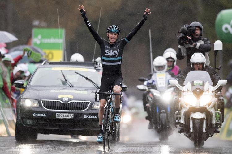 bjergged. Chris Froome havde noget at bevise efter et par nedture i Romandiet Rundt. Og det gjorde briten med sejr på dagens skrappe etape. 