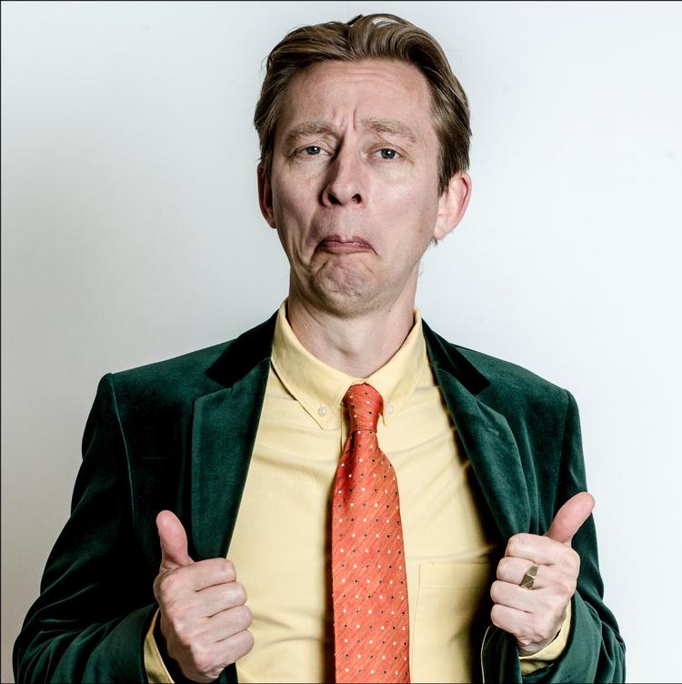 Kampagne. 'Uberman' bliver ansigtet på danskernes hykleri, når de kører med Uber, ifølge 3F. 