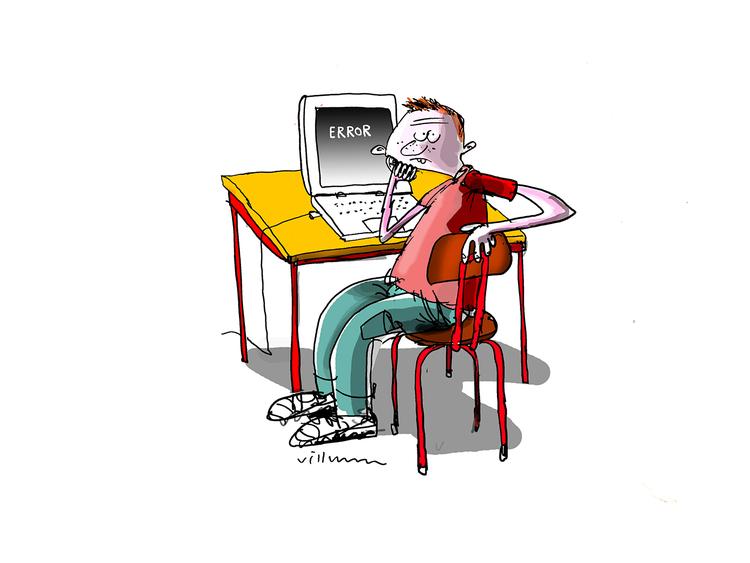 Tegning. Jørn Villumsen 