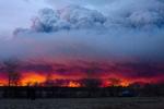 NABOBY. Også byen Anzac, 36 kilometer sydøst for Fort McMurray, er truet af skovbranden. 