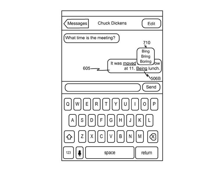 HJÆLP. Apple vil vise dig, hvad ræsonnementet bag en bestemt autokorrektur-handling var, da afsenderen tastede beskeden ind (Foto: Apple). 