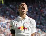 Oprykker. Yussuf Poulsen  skal i næste sæson op mod en række af Tysklands og dermed Europas største klubber. 