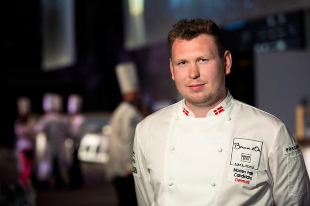 25-årige Morten Falk træner intensivt for at vinde Bocuse d'or. Til daglig er han køkkenchef på restaurant Kadeau på Bornholm. 