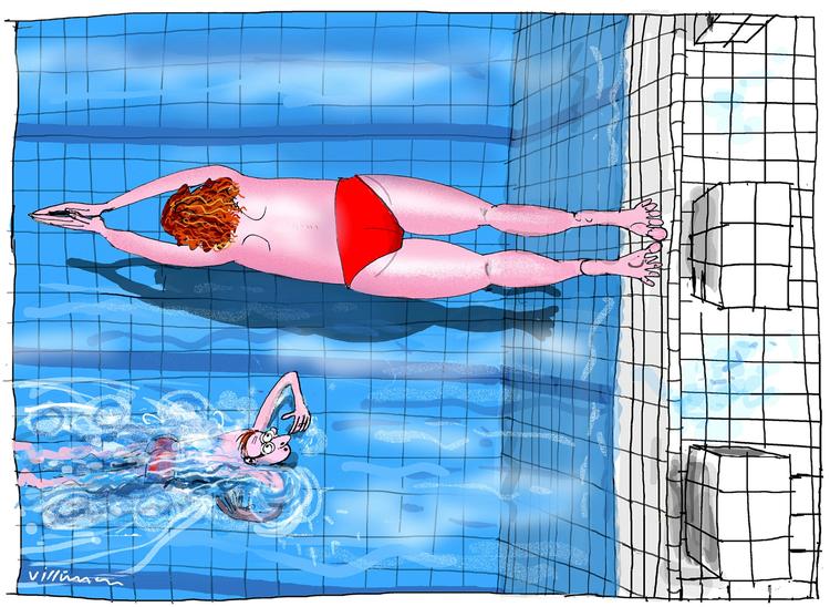 Tegning. Jørn Villumsen 