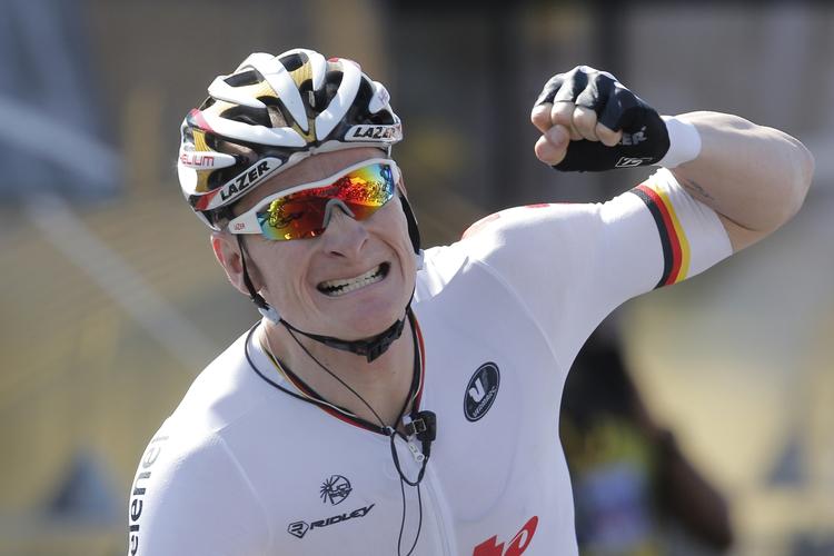 Hurtig. Andre Greipel tog sin første etapesejr i årets Giro d'Italia. 