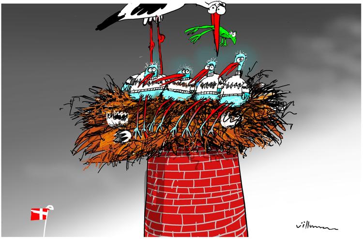 Tegning. Jørn Villumsen 