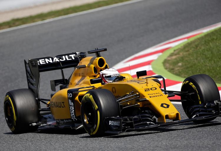 15. Kevin Magnussens Renault-racer kunne ikke præstere som de hurtigste under kvalifikationen i Barcelona. 