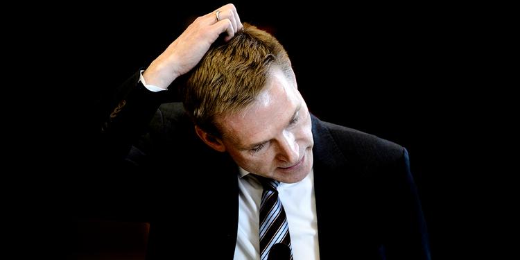 Spørgetime med statsministeren i Folketingssalen på Christiansborg. Dansk Folkepartis Søren Espersen og Dansk Folkepartis leder Kristian Thulesen Dahl. Forarbejdet foto. 