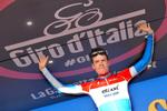 FØRER. Det var godt nok ikke Bob Jungels, der tirsdag vandt etapen, men det var ham, der kunne indtage Giroens førsteplads. 