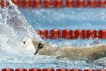 VINDER. Mie Ø. Nielsen viste imponerende niveau, da der skulle svømmes om medaljerne på 100 meter ryg. 