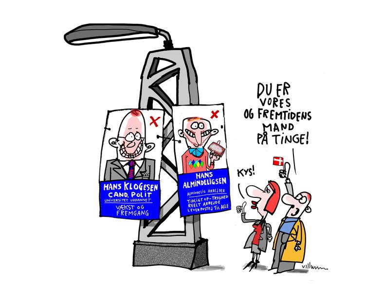 Tegning. Jørn Villumsen 