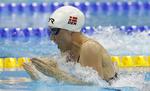Guld. Rikke Møller Pedersen i vandet i London. 