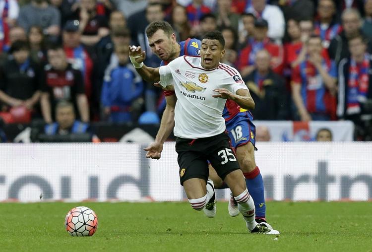 sejrsherre. Jesse Lingard scorede Manchester Uniteds sejrsmål 20 minutter, efter at han kom på banen. 