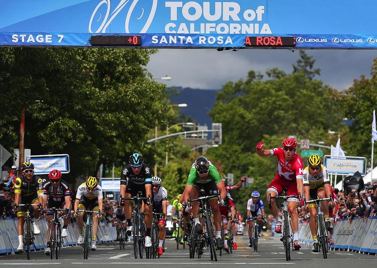 Afgørelsen. Alexander Kristoff  sejree foran Sagan. 
