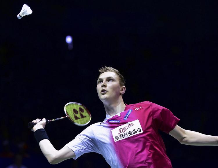 Verdensmester. Viktor Axelsen åbnde finalen med at bringe Danmark på 1-0. 