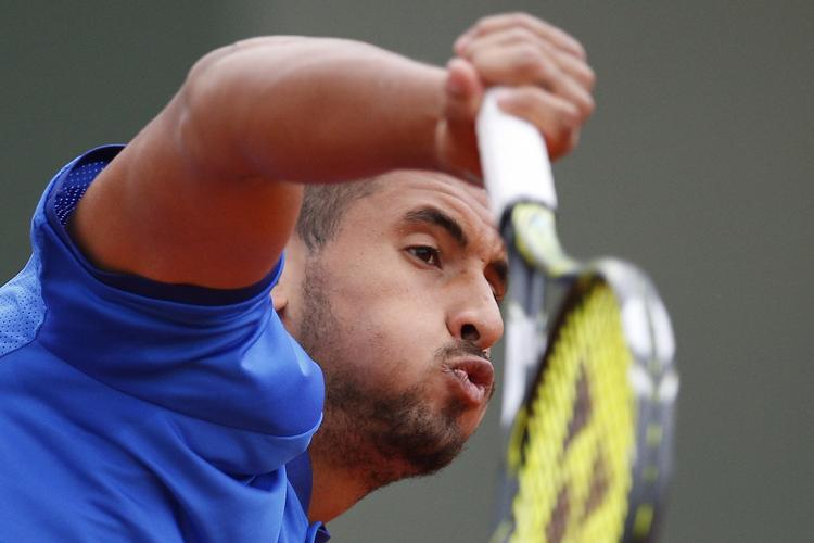 Start. Nick Kyrgios var en af de første spillere i aktion på første spilledag ved French Open. 