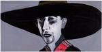 Akryl. Oddes indsats i vellykket bredformat og med akryl på lærred. Her potrætteres den irske sanger Shane MacGowan, fra 2015. Foto: Pr-foto 
