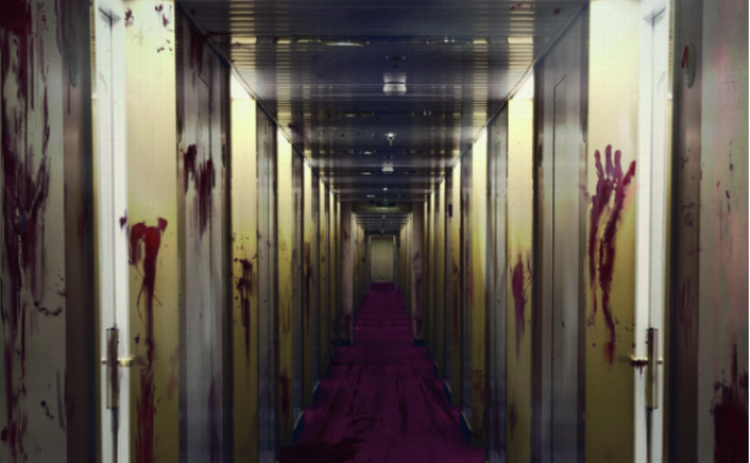 Menneskeflænsning. Det er ikke småting, der foregår på færgen i Mats Strandbergs roman. Foto fra bogen 