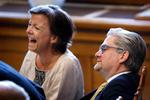 Social- og indenrigsminister Karen Ellemann og justitsminister Søren Pind. 
