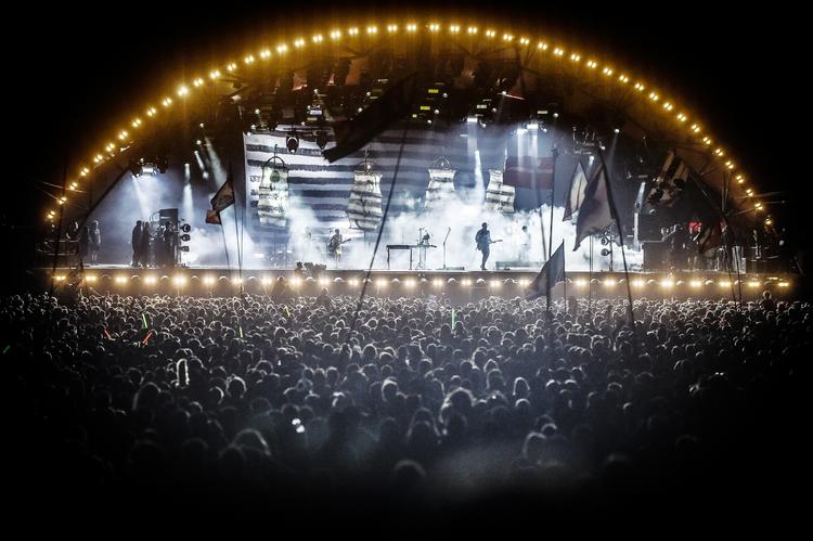 Udsolgt. Trentemøller på Orange Scene, Roskilde festival i 2014. 