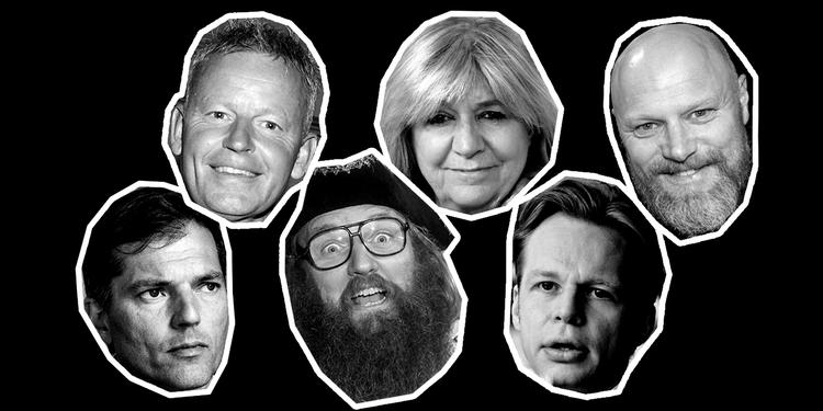 Typerne. De har alle deres styrker og svagheder. Hvem af dem ligner du mest? Originalfoto:  Gregers Tycho, Mogens Flindt, Ditte Valente og Joachim Adrian   Illustration: Lise Mogensen 