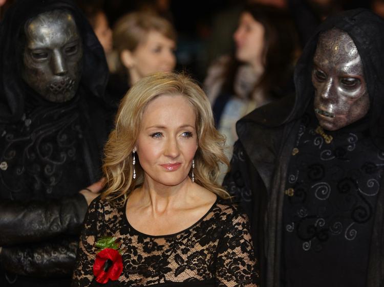 Skaberen. JK Rowling ved præsentqationen af den seneste Harry Potter film. Foto: Lefteris Pitarkis/AP 