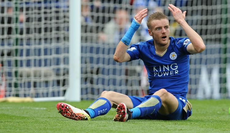 SALGSOBJEKT. I februar forlængede Jamie Vardy kontrakten med Leicester, men Arsenal meldes ikke desto mindre interesseret i den kommende EM-spiller. 
