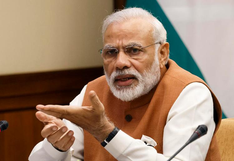 RUNDREJSE. Indiens premierminister, Narendra Modi, besøgte i går Schweiz, før han fløj til USA. Også i Schweiz var opbakning til indisk medlemskab af Nuclear Suppliers Group på dagsordenen. Foto: Salvatore Di Nolfi/AP 