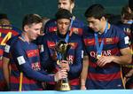trio. Barcelona har vist slingrekurs på det seneste, men klubbens drømmetrio med Lionel Messi, Neymar og Luis Suarez kan lørdag skyde mesterskabet hjem i sidste runde. 