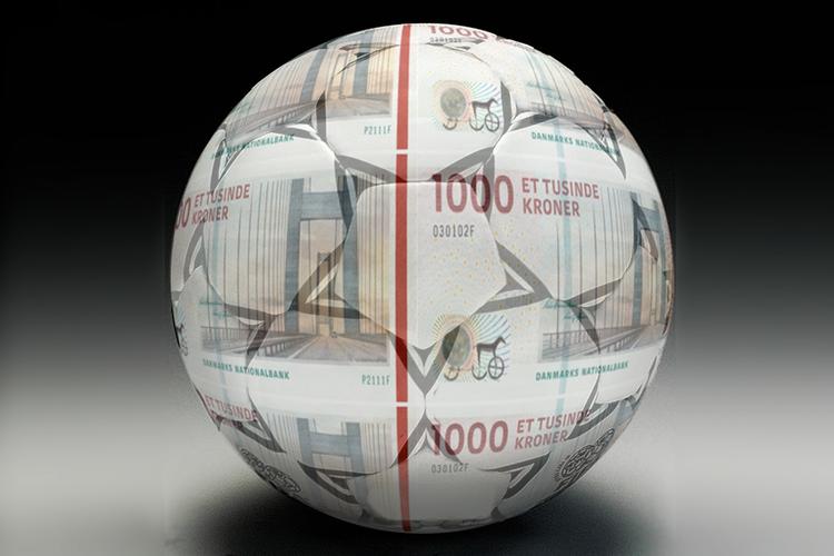 Hemmeligt. Uefa ønsker ikke at oplyse, hvor store honorarer hvert enkelt medlem får. Derfor er det umuligt at gennemskue de præcise pengestrømme. Illustration: Kristoffer Løve Østerbye 