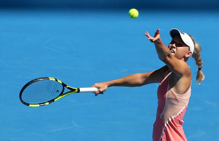 Nedtur. Caroline Wozniacki kan ikke rigtig får det til at spille. 