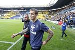 Hjemkomst. Daniel Agger vender retur til Brøndby og dansk fodbold for et par år siden. Her er han på vej på banen til en kamp mod Randers. 