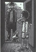 noir. Thórarinn Leifsson er ikke bange for at forskrække børn. Men han er også sjov. Illustration: Fra bogen 