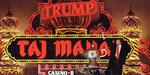 Kasinodrømme. Trump havde flere kasinoer, bl.a. Trump Taj Mahal Casino Resort i Atlantic City, som han her åbner 5. april 1990. Arkivfoto: Mike Derer/AP 