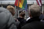 Mindehøjtidelighed foran Den amerikanske ambassade