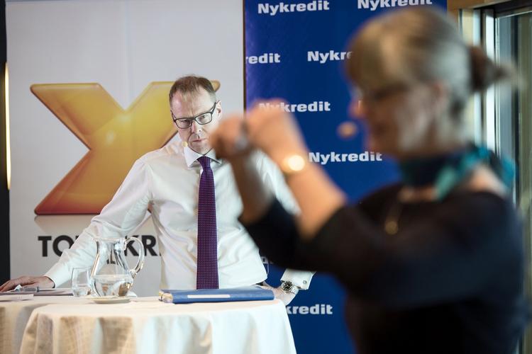 Afgørelse. Michael Rasmussen, koncernchef i Nykredit, er en af hovedpersonerne i sagen om forhøjede bidragssatser. Realkreditankenævnet har netop afgjort den første sag. 