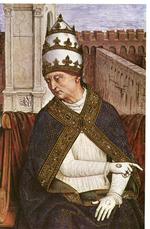 KORSFARER. Silvius Piccolomini var blandt de humanister, der så tyrkerne som en trussel mod civilisationen. Han blev senere udnævnt til Pave Pius II og mistede livet på vej ud på et korstog. Illustration fra bogen 