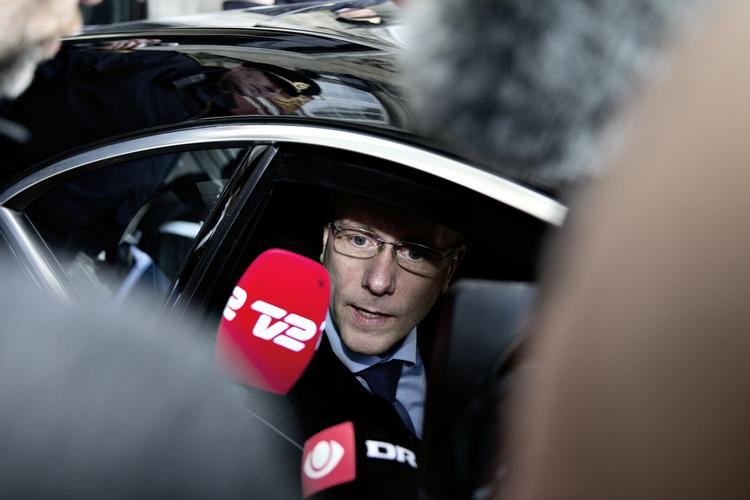 Afgående ministre på Amalienborg